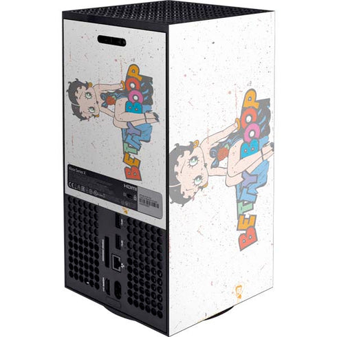 Betty Boop Splatter XBox Series X Digital Edition Console Skin